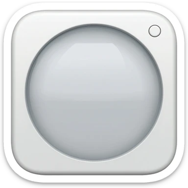 white alarm clock sticker