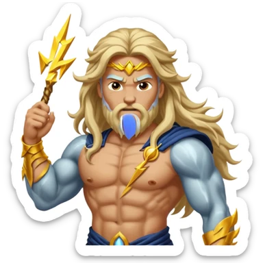 Greek god Zeus sticker