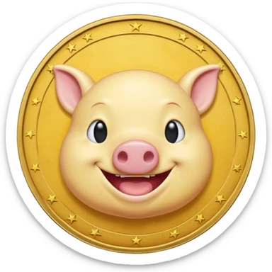 a meme coin of Wojak looks like moonpig sticker