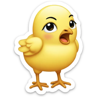 Crying Chick  sticker