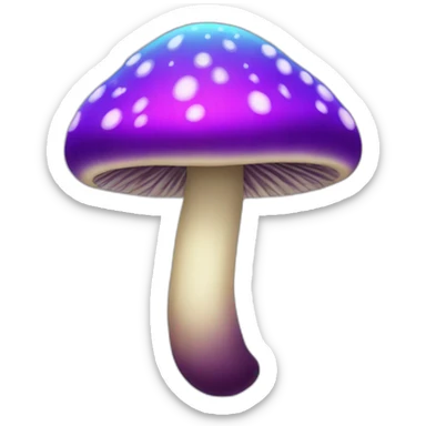 disco mushroom sticker