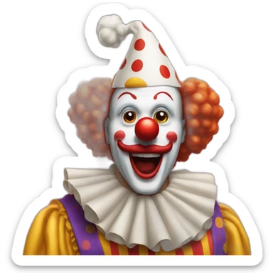 Cafard qui frappe un clown sticker