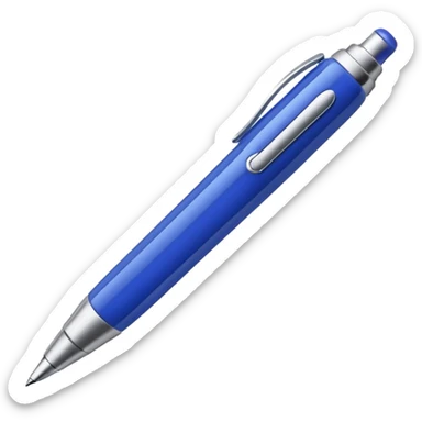 ballpoint pen, simple, clear sticker