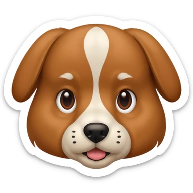 Bringle dog face sticker
