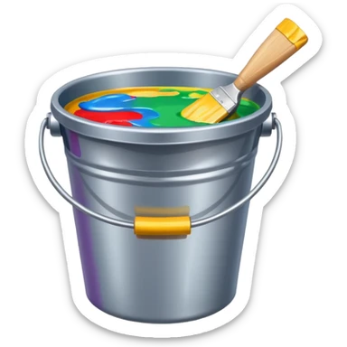Colour bucket sticker