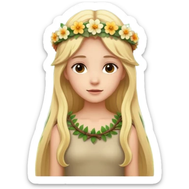 trees and fairy sticker