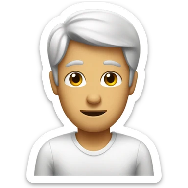 A Man in a Toilette  sticker