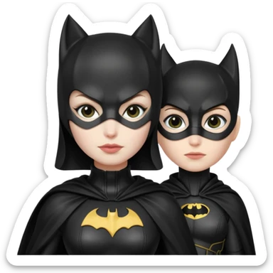 Catwoman and Batman sticker
