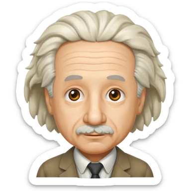 albert einstein sticker