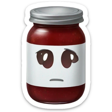 Jam jar  sticker