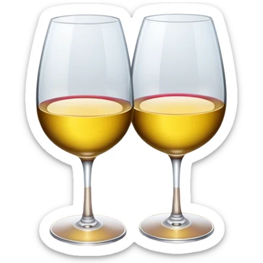 Wine glasses sticker