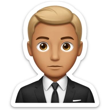 special agent james bond style sticker