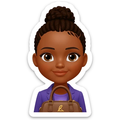 Gonemili Grace mode avec sac a main sticker