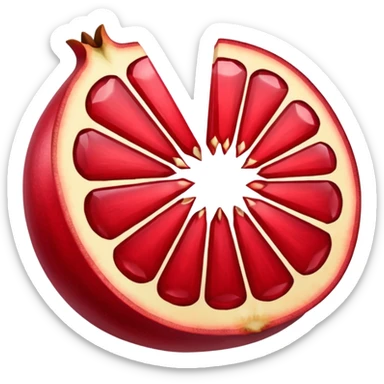 pomegranate sliced sticker