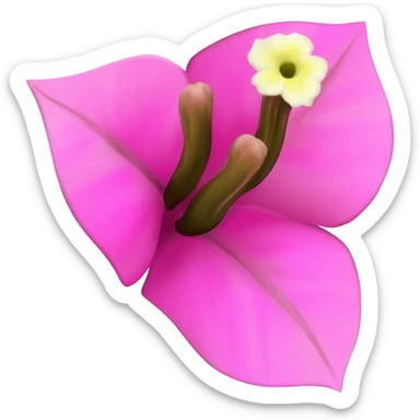 Pink and white Bougainville sticker