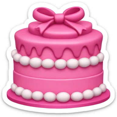 Pink cake Chanel sticker