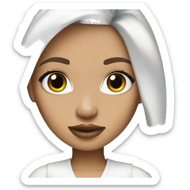 White bratz doll sticker