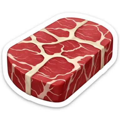 raw meat sticker