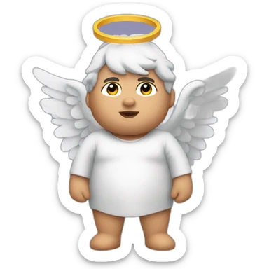 Angel gordito sticker