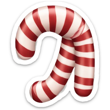 Candy cane abc sticker