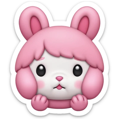 my melody pouting sticker