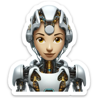 cyborg wich is intelligent sticker