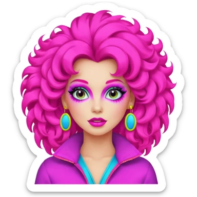 80'S CELEBRITY GIRL sticker