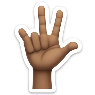 Third finger on your hand up sticker