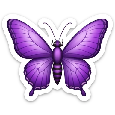 mariposa morada sticker