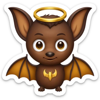 bat with halo sticker