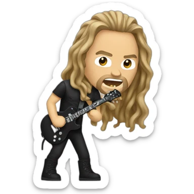 metallica singer sticker