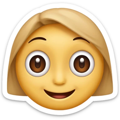 Make a imogi that shows that it really like something, but there are no hearts or stars in it's eyes. sticker