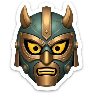 Warrior Battle Mask sticker