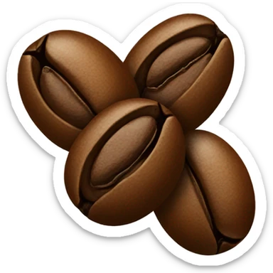 3 coffee beans sticker