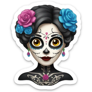 Catrina face sticker