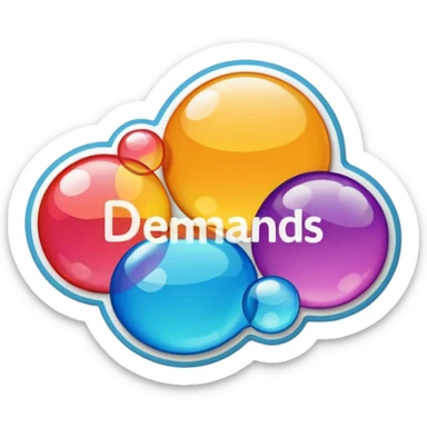 Create stickers with the words that demands attention, make them in a bubble-like shape, use any color palette that fits the best sticker