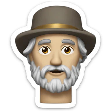 pete doherty dressed as diogenes of sinope sticker