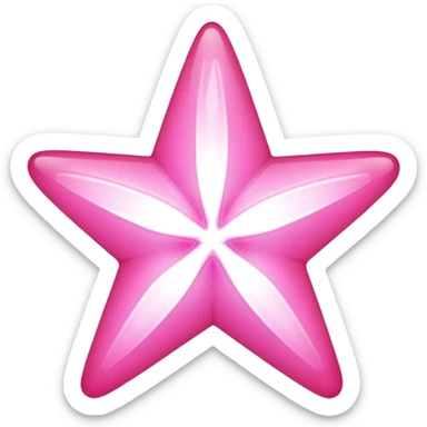 pink star sticker