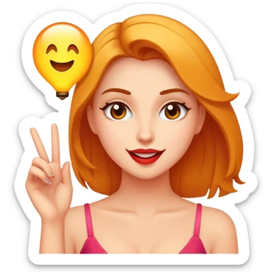 Playful, always teasing, loves to keep things light and sexy. sticker