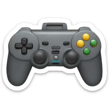 smiley loves the game console very much sticker