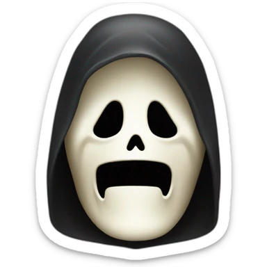 Ghostface scream movie sticker