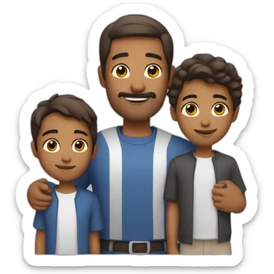 Padre e hijos sticker
