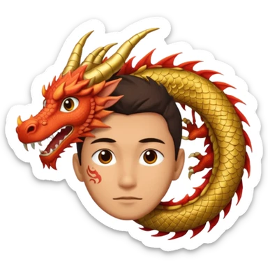 Dai (dragon quest) forehead dragon symbol sticker