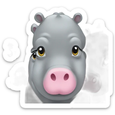 4 Hippos sticker