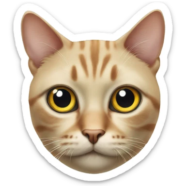 cat - cyclope - big eye sticker