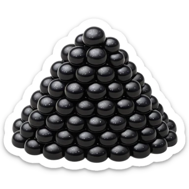 Black caviar sticker