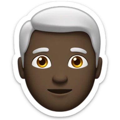 Homme de petite taille avec des cheveux noir va sticker