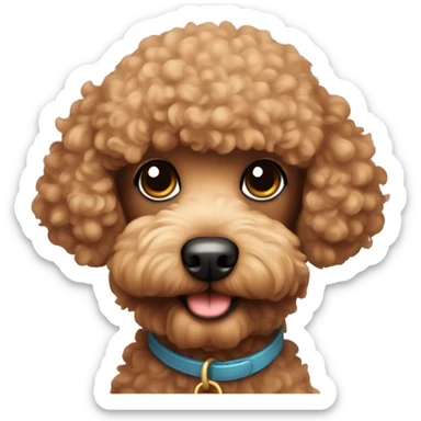 Toy poodle sticker