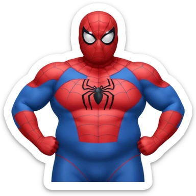 Fat Spiderman sticker