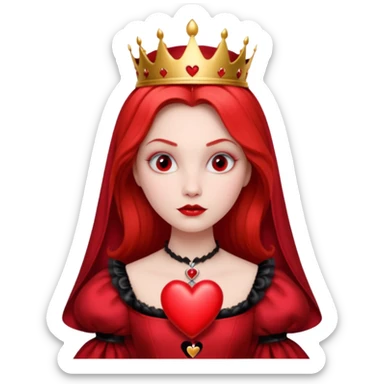 Red Queen from Alice in Wonderland movie sticker